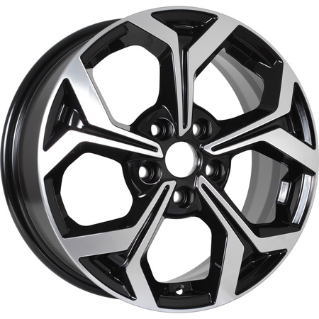KDW KD1639 6,5x16 5*114,3 Et:50 Dia:67,1 Black_Front_Polished KDW KD1639 6,5x16 5*114,3 Et:50 Dia:67,1 Black_Front_Polished