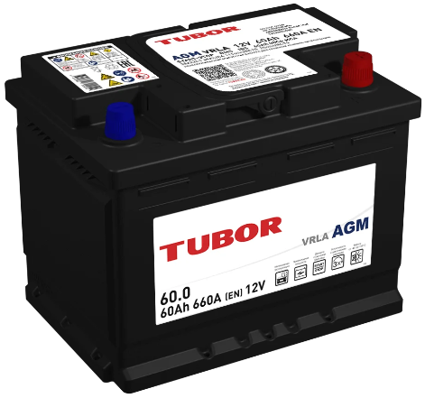 АКБ 6СТ - 60 Ач TUBOR AGM VRLA Euro АКБ 6СТ - 60 Ач TUBOR AGM VRLA Euro