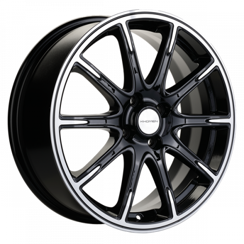 Khomen 1707 6,5x17 4*100 Et:44 Dia:54,1 Black-FP Khomen 1707 6,5x17 4*100 Et:44 Dia:54,1 Black-FP
