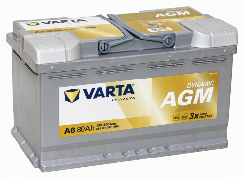 АКБ Varta 80 Ач о/п Dynamic AGM 580 901 080